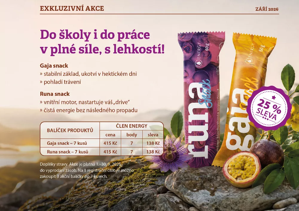 Akce - Do školy i do práce v plné síle!