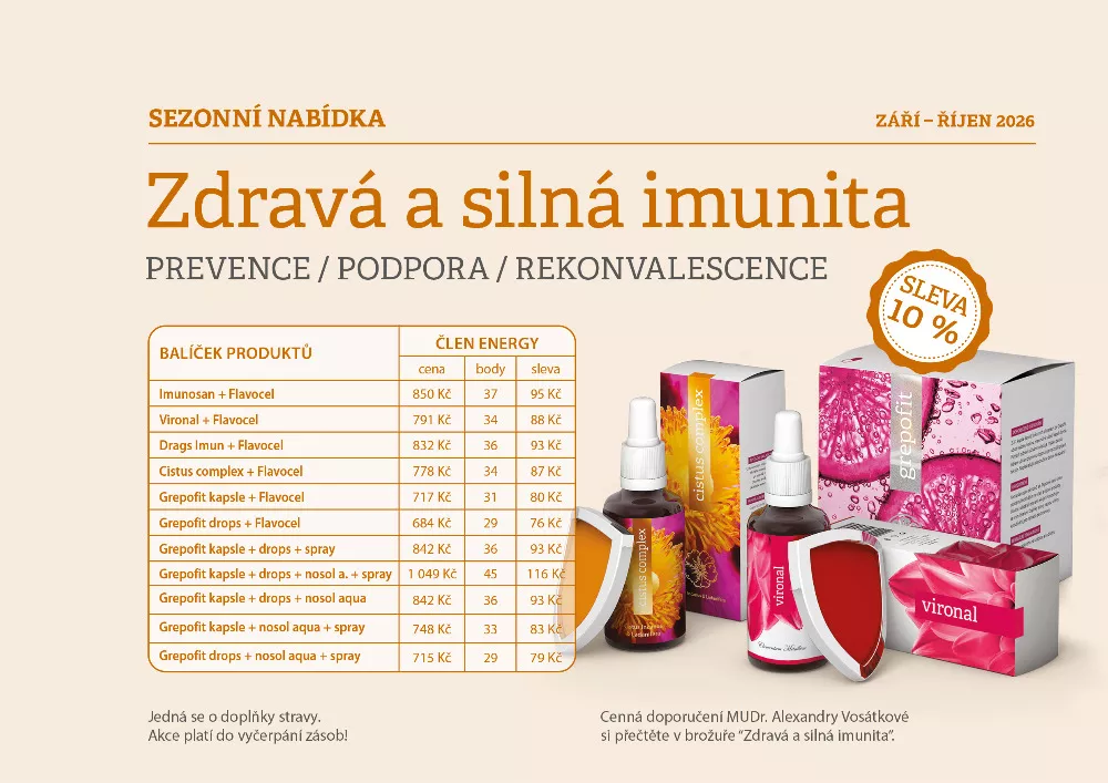 Akce - Zdravá a silná imunita